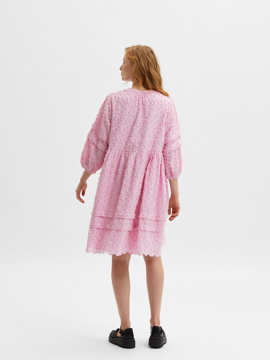 Textured Midi Dress - Lilac Sachet