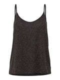 RECYCLED POLYESTER V-NECK TOP - Black