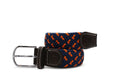 Recycled Woven Belt - Navy/Orange Spot