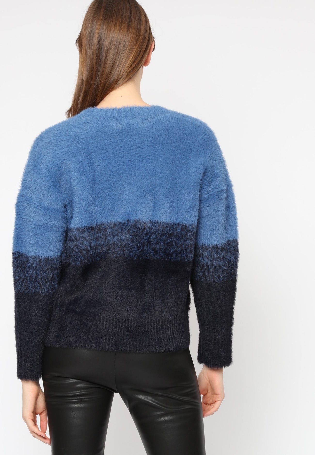 grade blue soft knit jumper