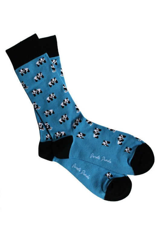 Blue Panda Bamboo Socks