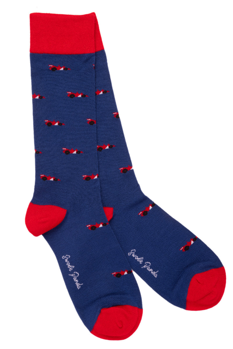 Racing Car Bamboo Socks