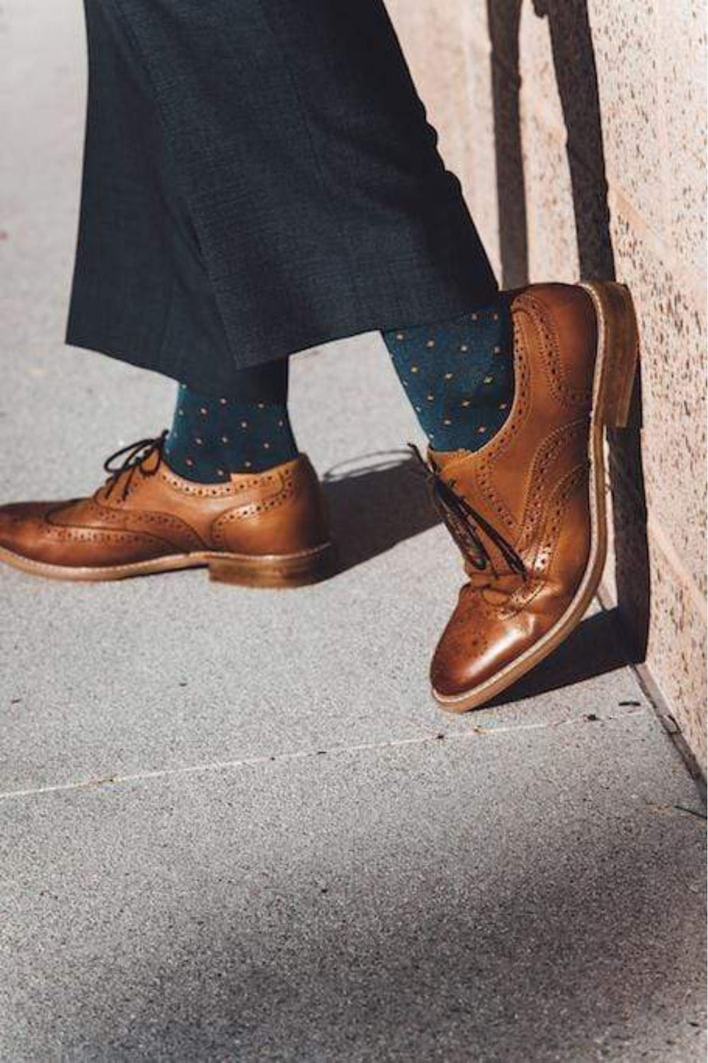 Spotted Orange Bamboo Socks