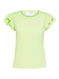 SLFCAMILA SS RUFFLE TEE