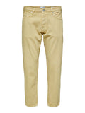 CROPPED JEANS - SAND