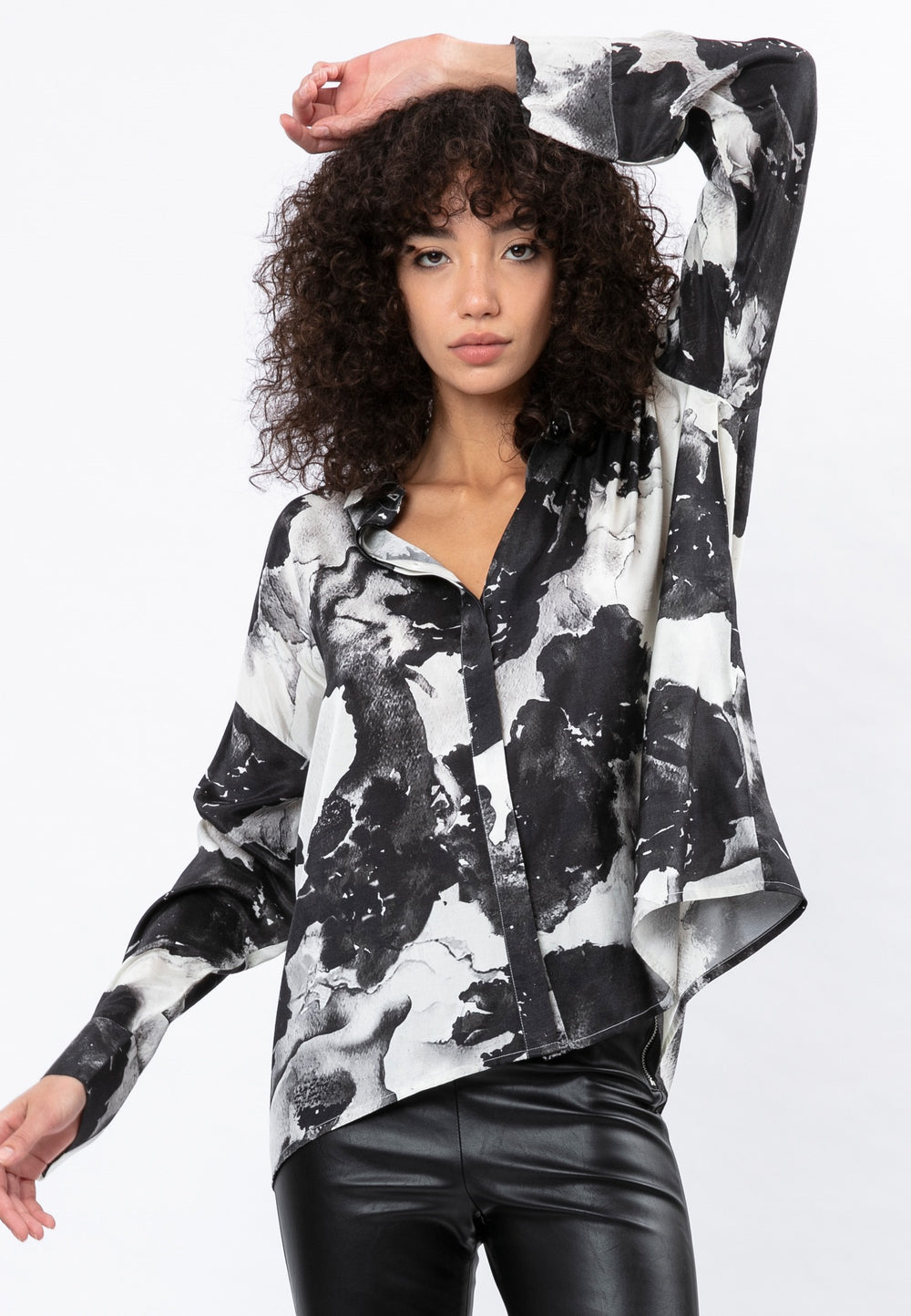 Jade Kaftan Printed Shirt