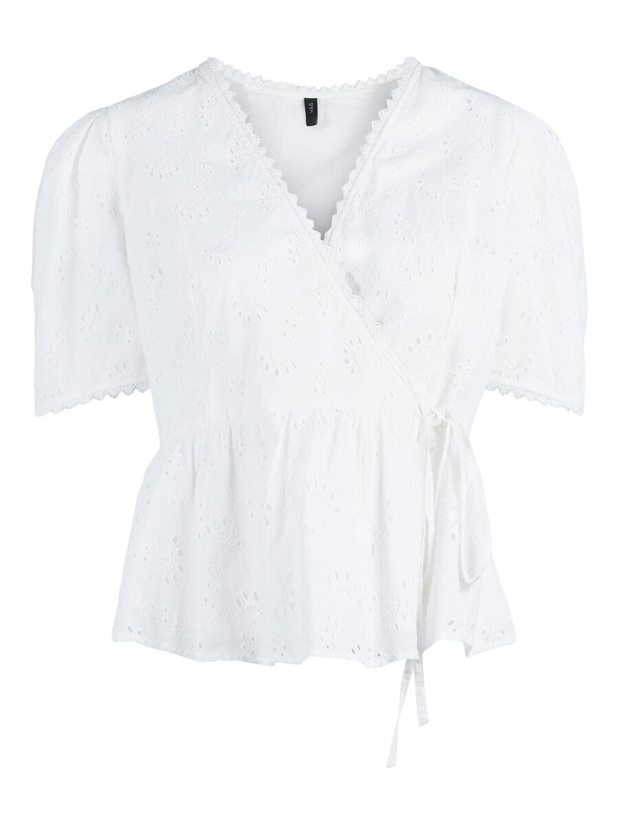 YASZEPLA WRAP BLOUSE - White