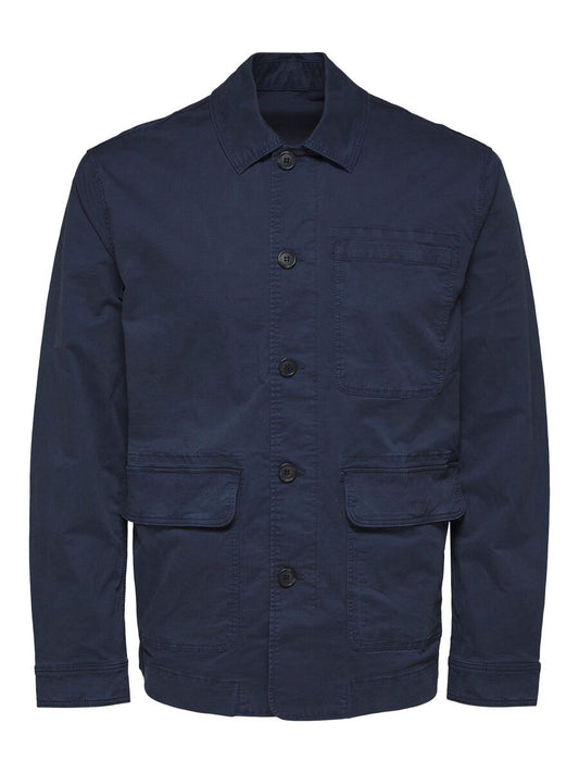 Selected Homme Jose Linen Jacket - Insignia Blue