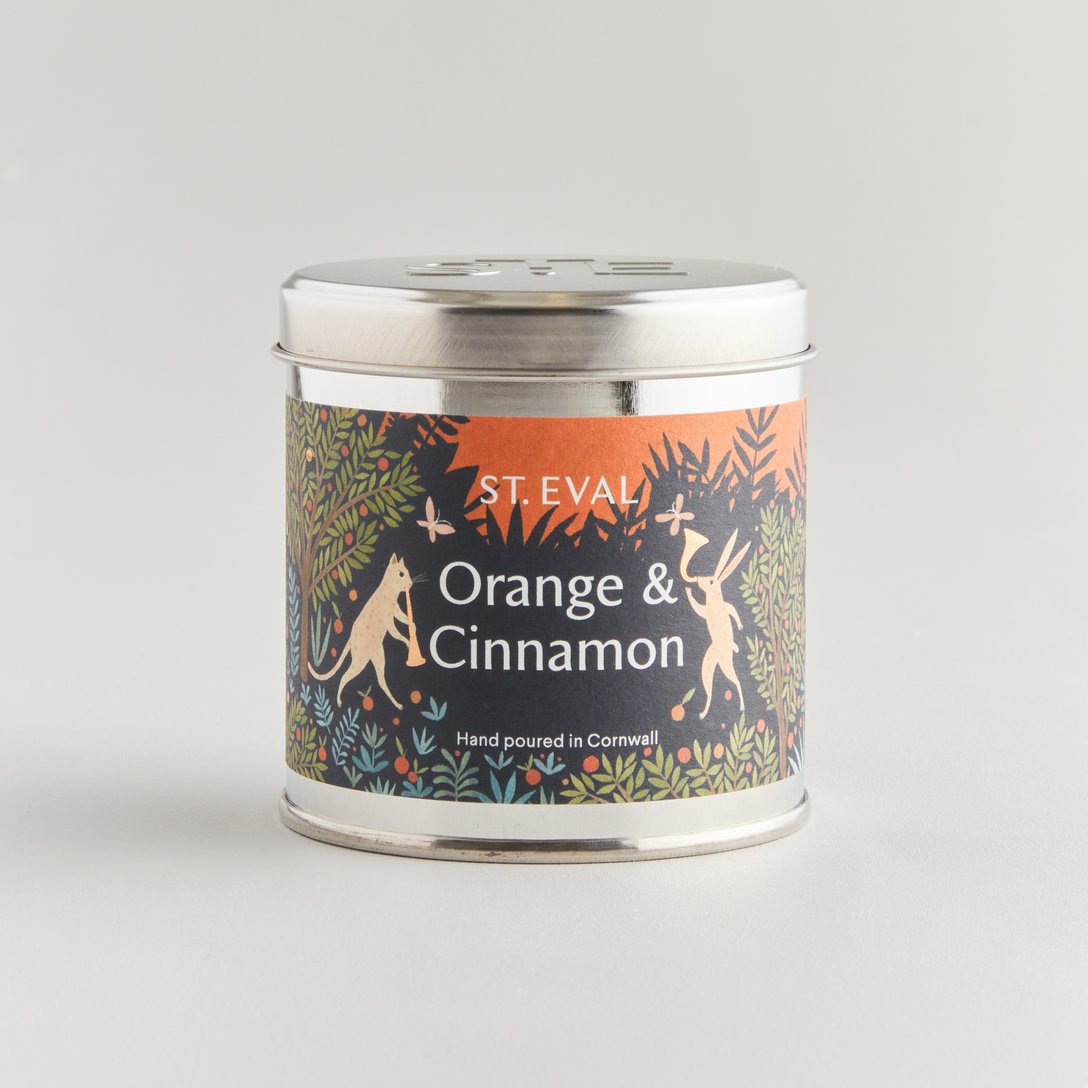 Orange & Cinnamon Christmas Tin Candle