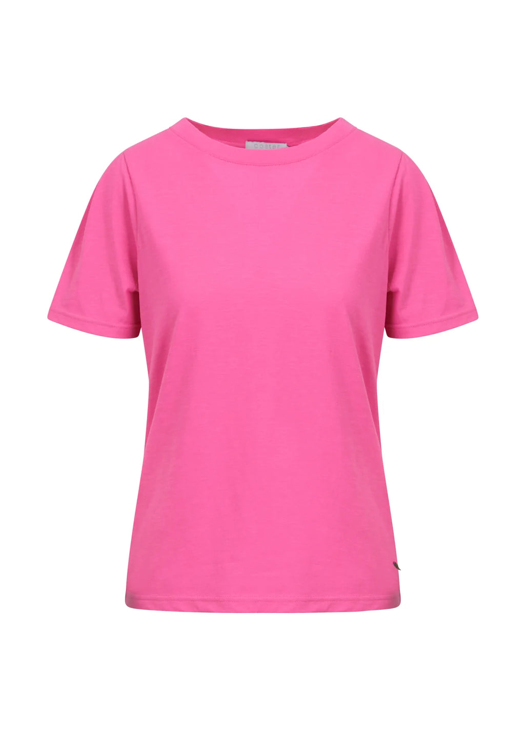 T-shirt With Pleats - Diva Pink