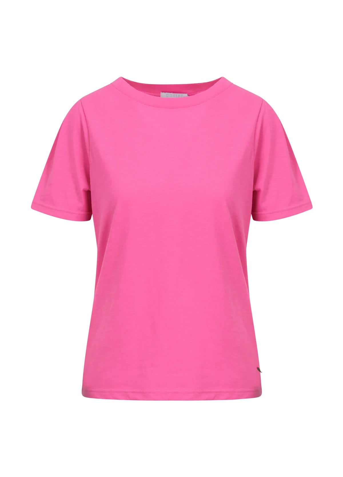 T-shirt With Pleats - Diva Pink