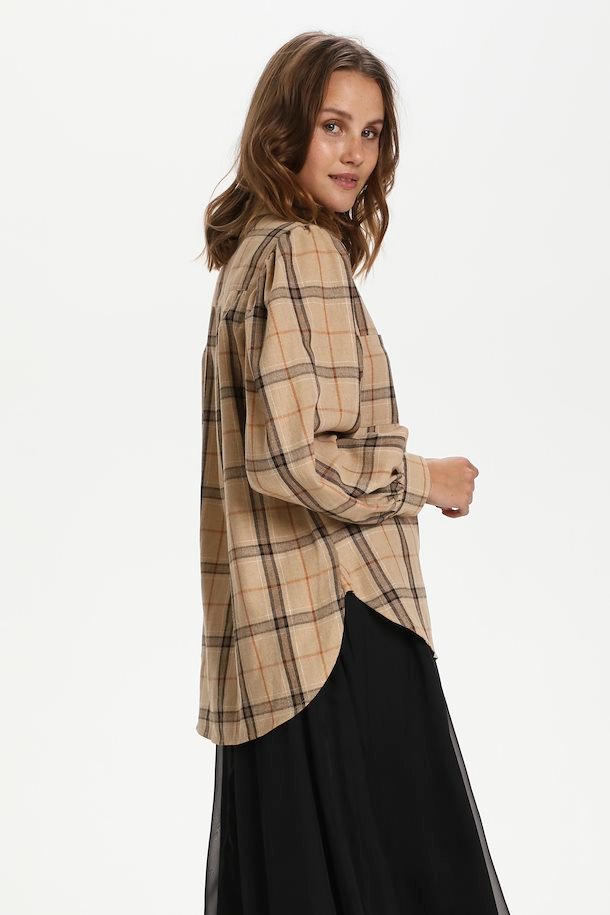 Light Taupe Hubba Check Shirt