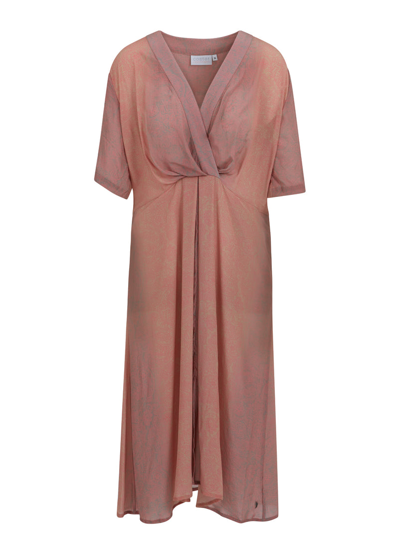 Dress With Faded Paisley Print