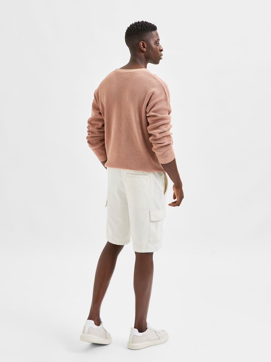 LOOSE FIT PORTLAND SHORTS - Egret