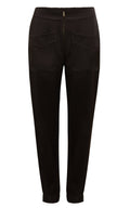 Trousers With Zipper - Night Brown