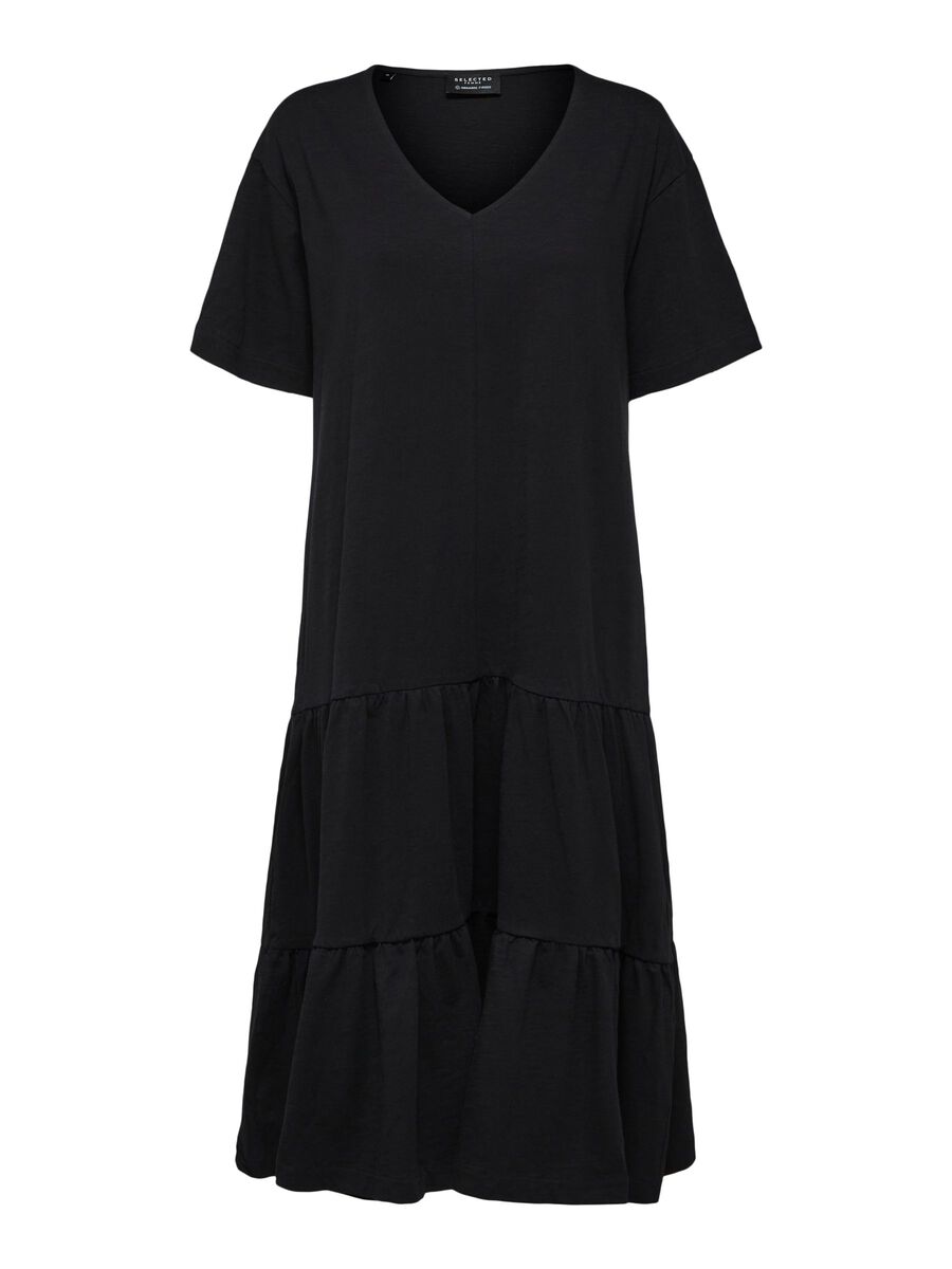 2/4 Midi Dress - Black
