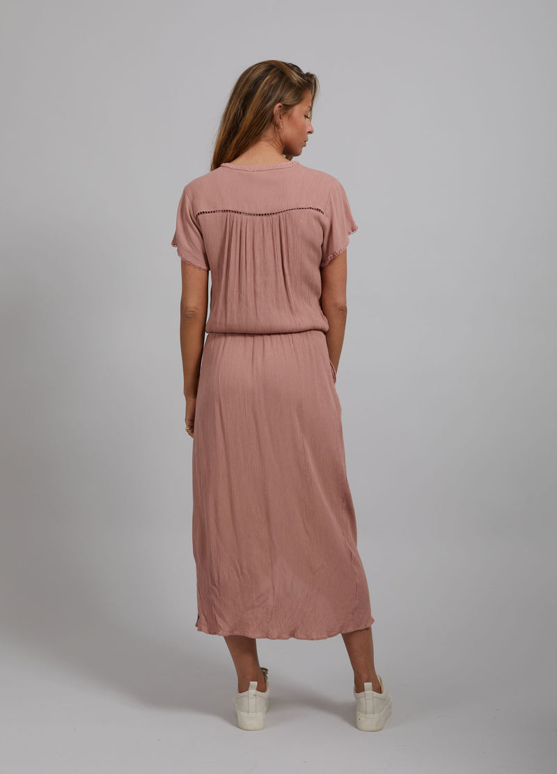 Dress With Faded Paisley Print