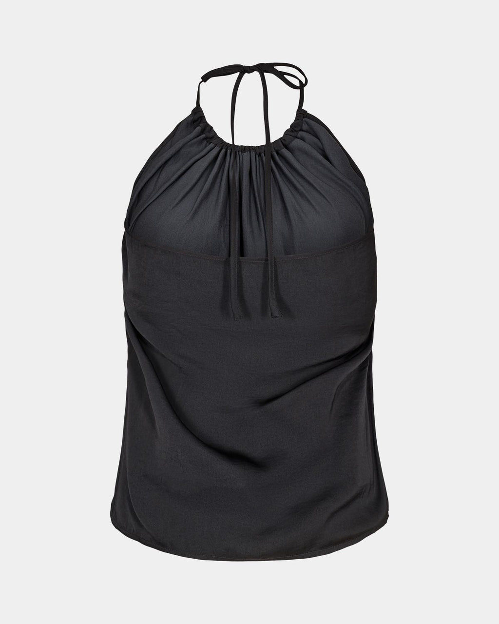Classic Halter Neck Black Top