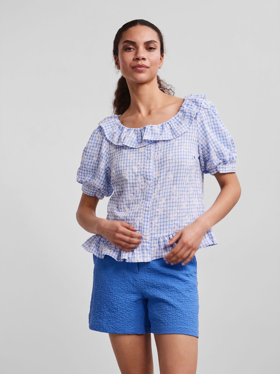 YASSIMMI BLOUSE - Blue Checks