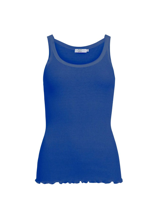 CC Heart Silk Camisole - Cobalt Blue