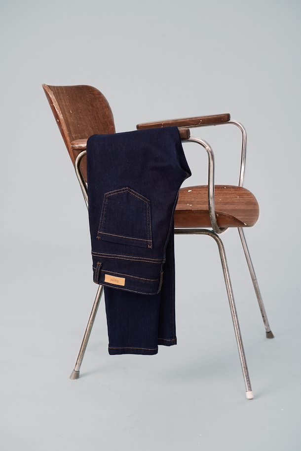 Dark Blue Denim Regular Fit Jeans