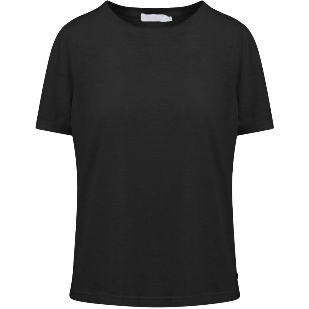 T-Shirt with Puff Sleeve - Black