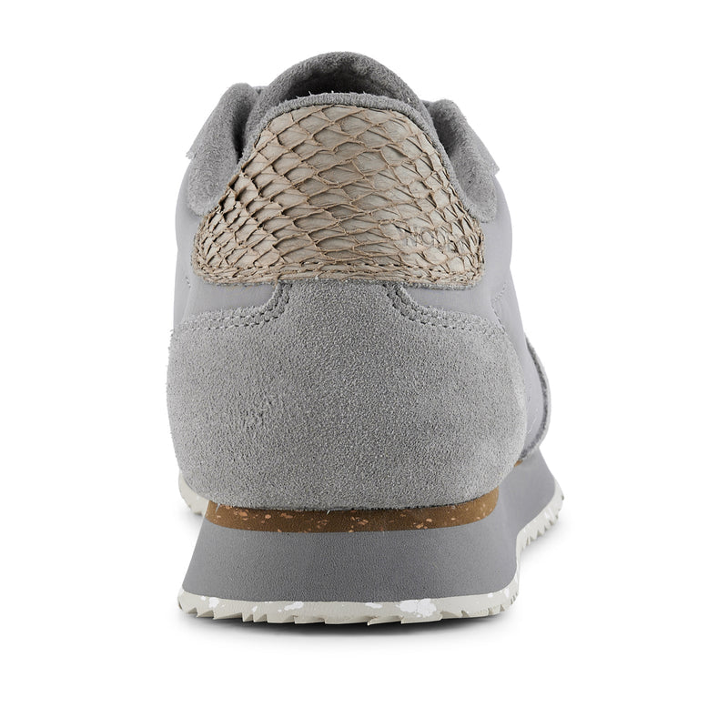 Nora lll Leather Trainers - Elephant