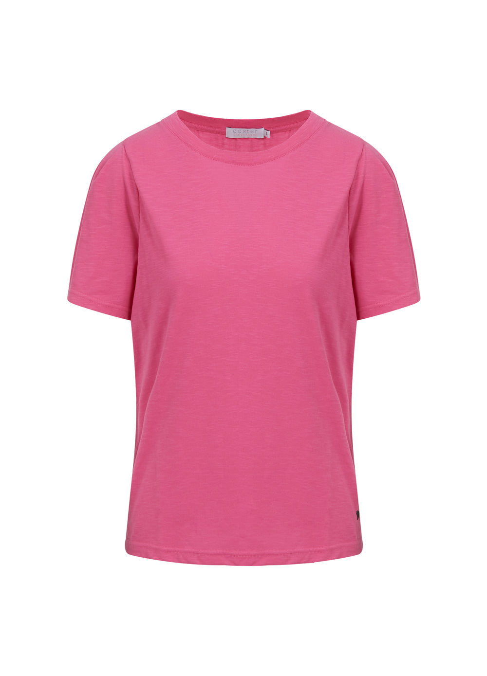 T-Shirt With Puff Sleeve - High Pink