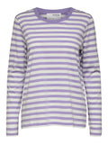 STRIPE LS TEE - Violet