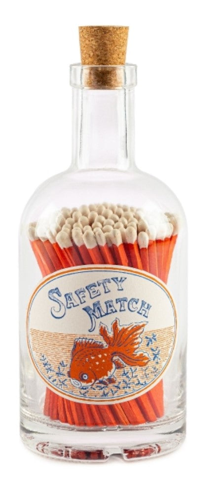 Luxury Glass Bottle Matches - The Goldfish