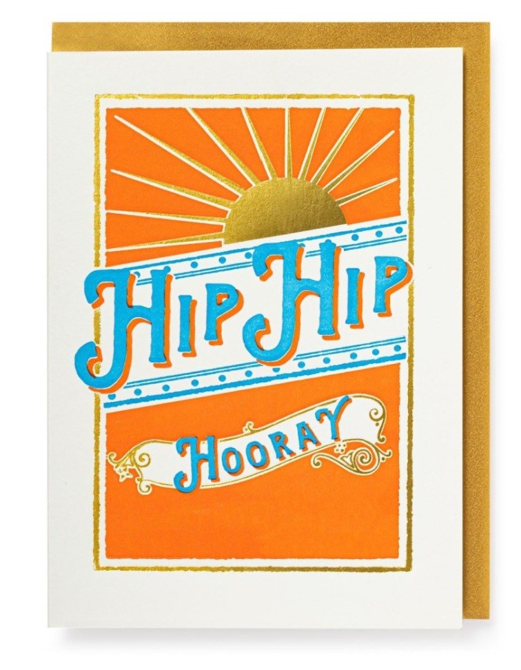 Hip Hip Hooray Sun Card
