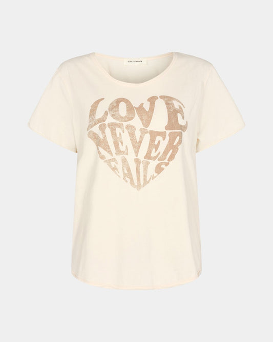 LOVE NEVER FAILS TEE - OFF WHITE