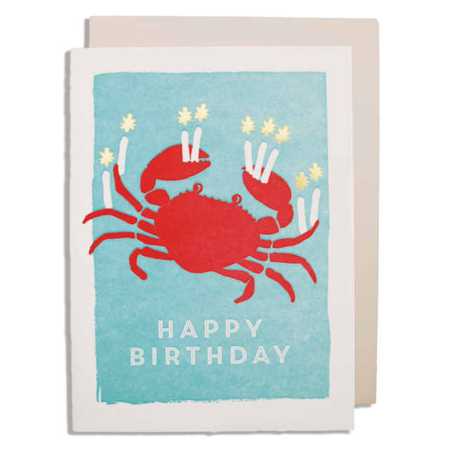 Birthday Crab Card