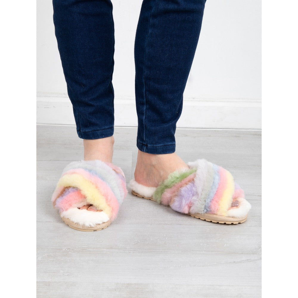 Emu Mayberry Slippers - Rainbow Pastel