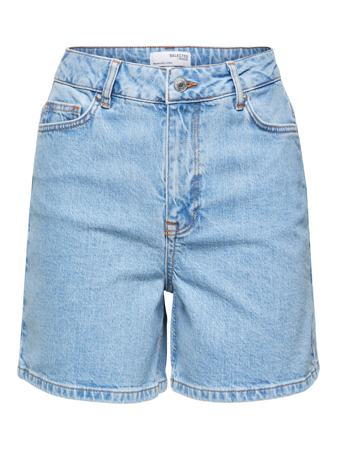 SLFKRISTA HW LIGHT BLUE DENIM SHORTS