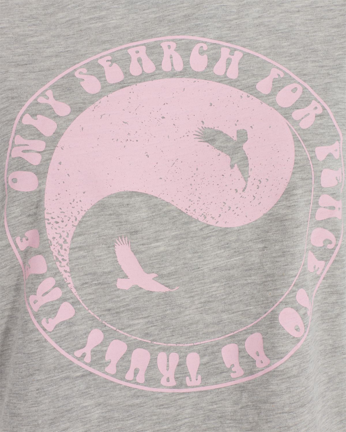 Grey Melange Peace T-Shirt