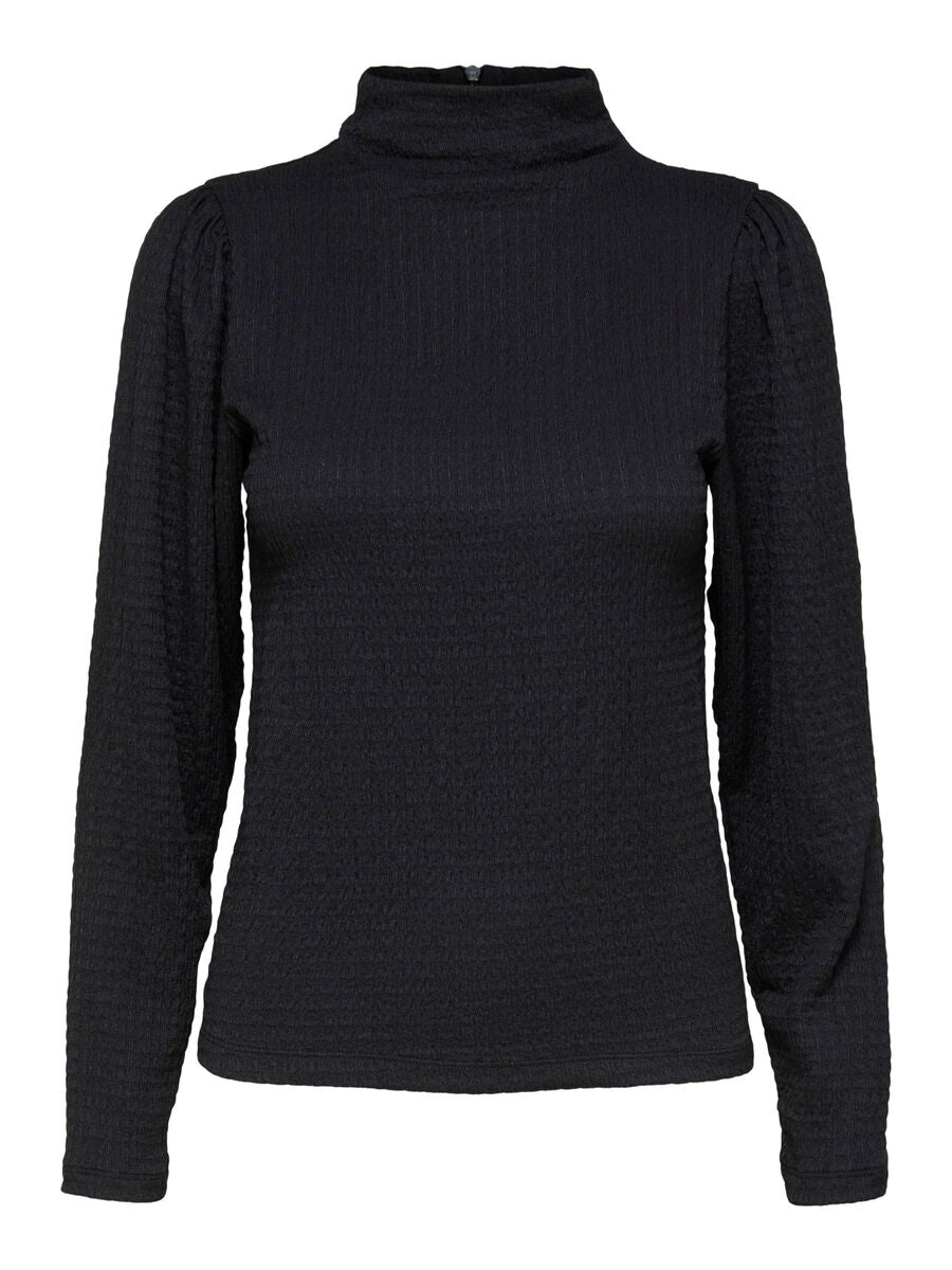 LONG SLEEVE TOP - Black