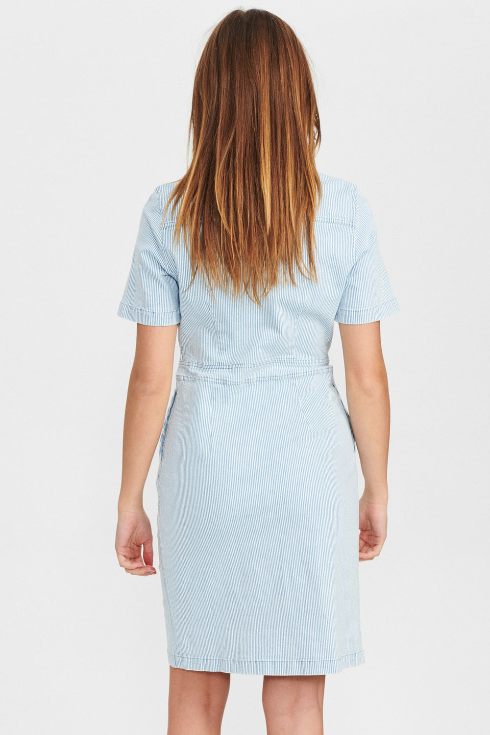 NUELAINE DRESS - Blue Stripe