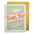 Starburst Thank You Card