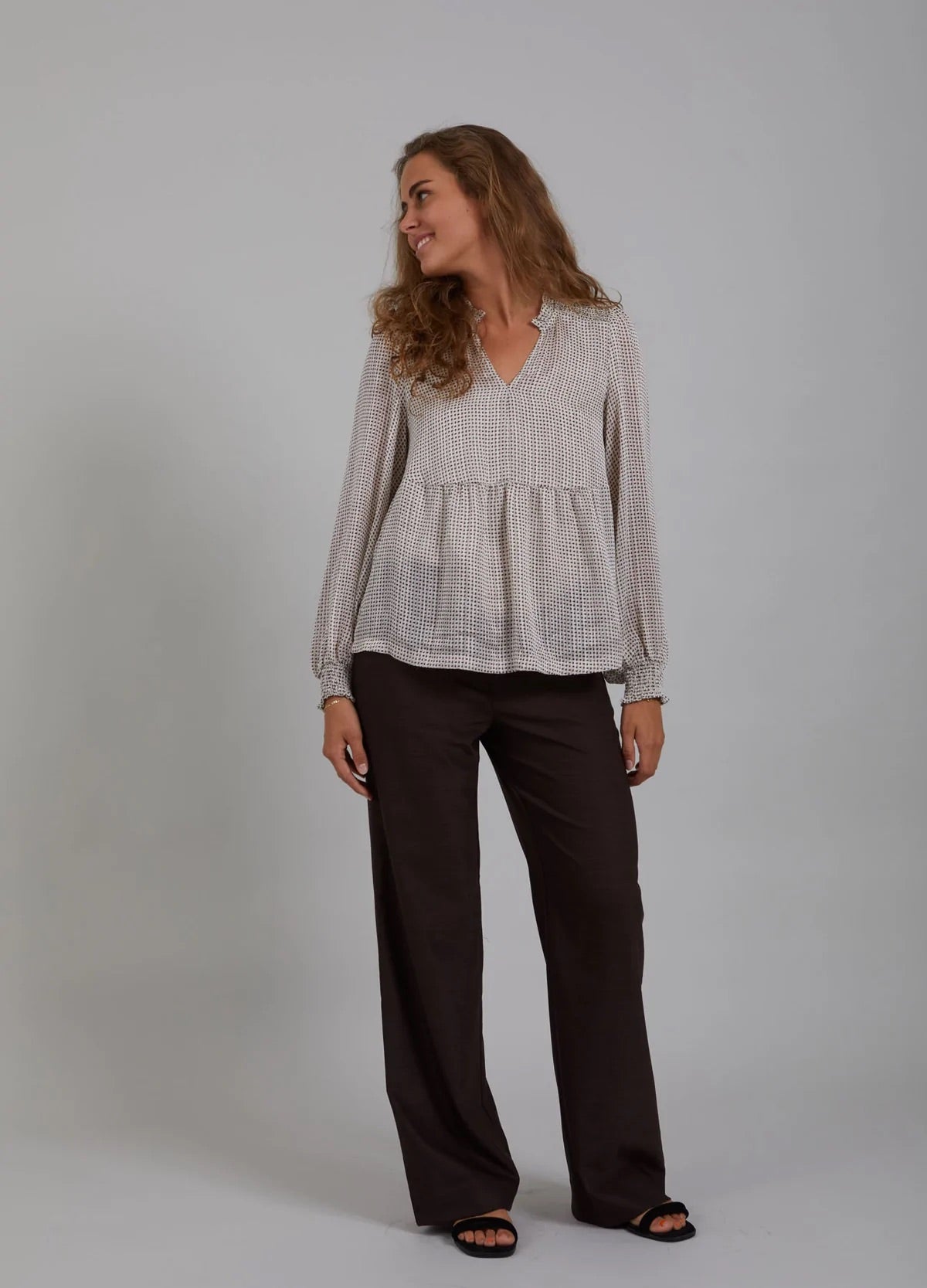 Blouse With Smock - Mini Paisley