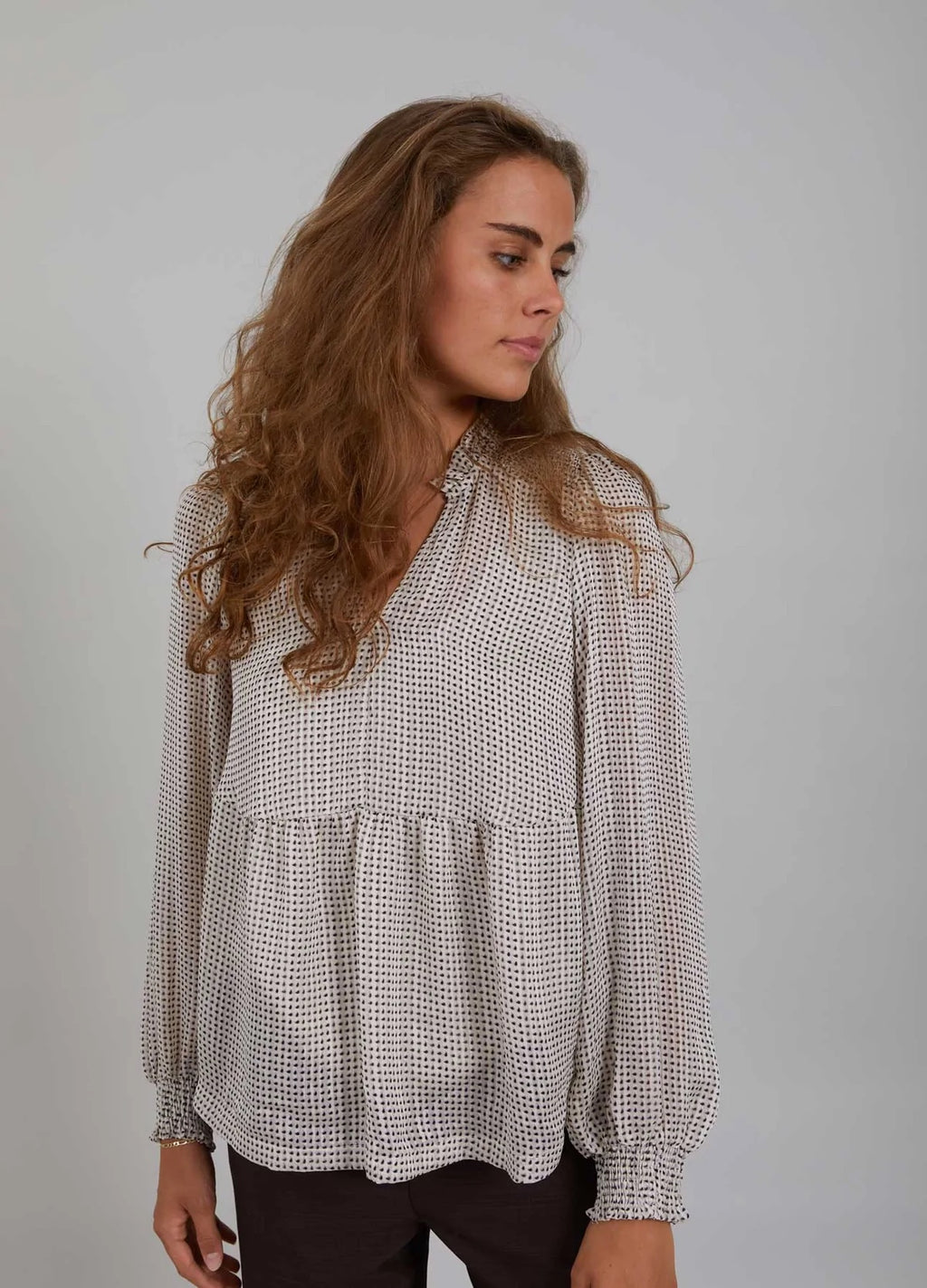 Blouse With Smock - Mini Paisley