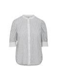 White Blouse With Stripes