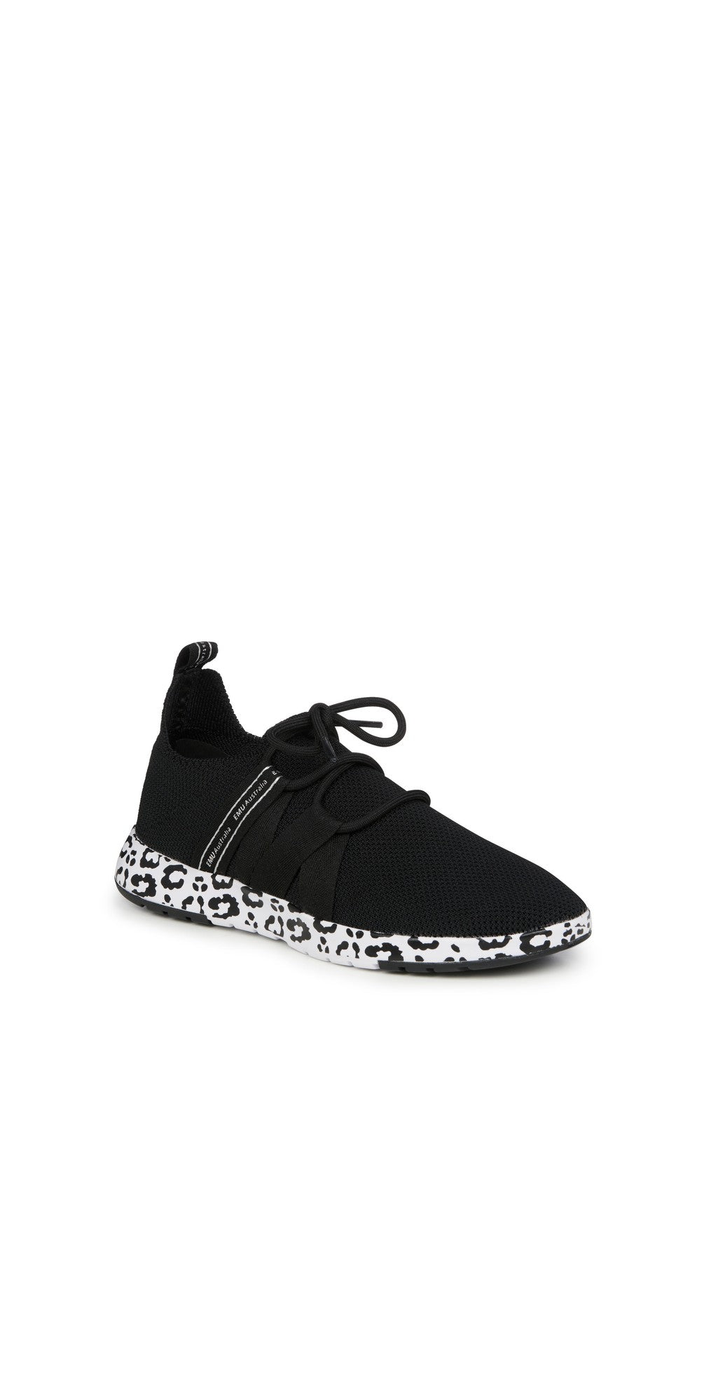 Leura Black/Leopard Print Trainers