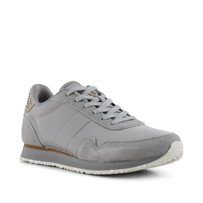 Nora lll Leather Trainers - Elephant