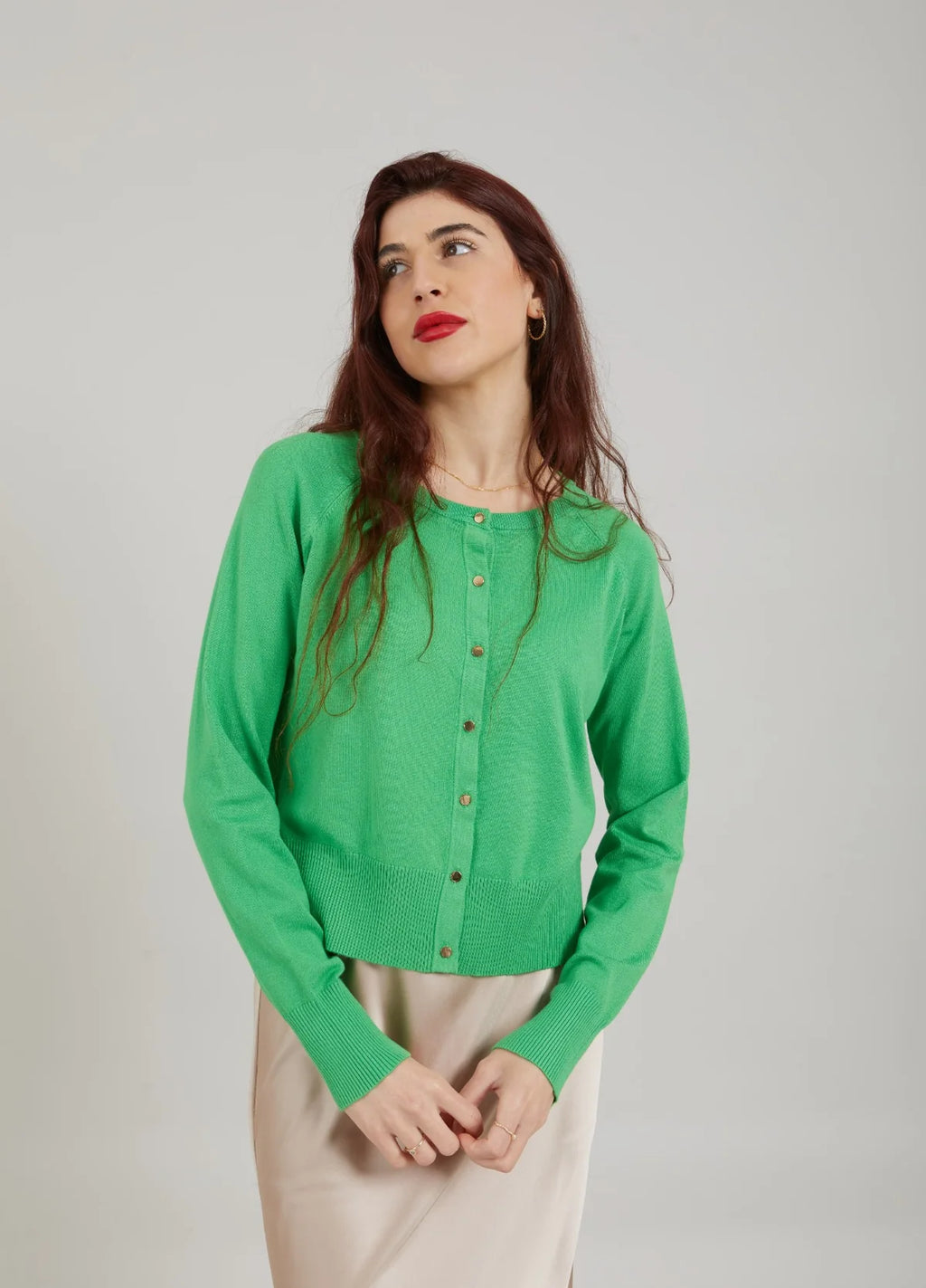 CC Heart Belle Cardigan - Green