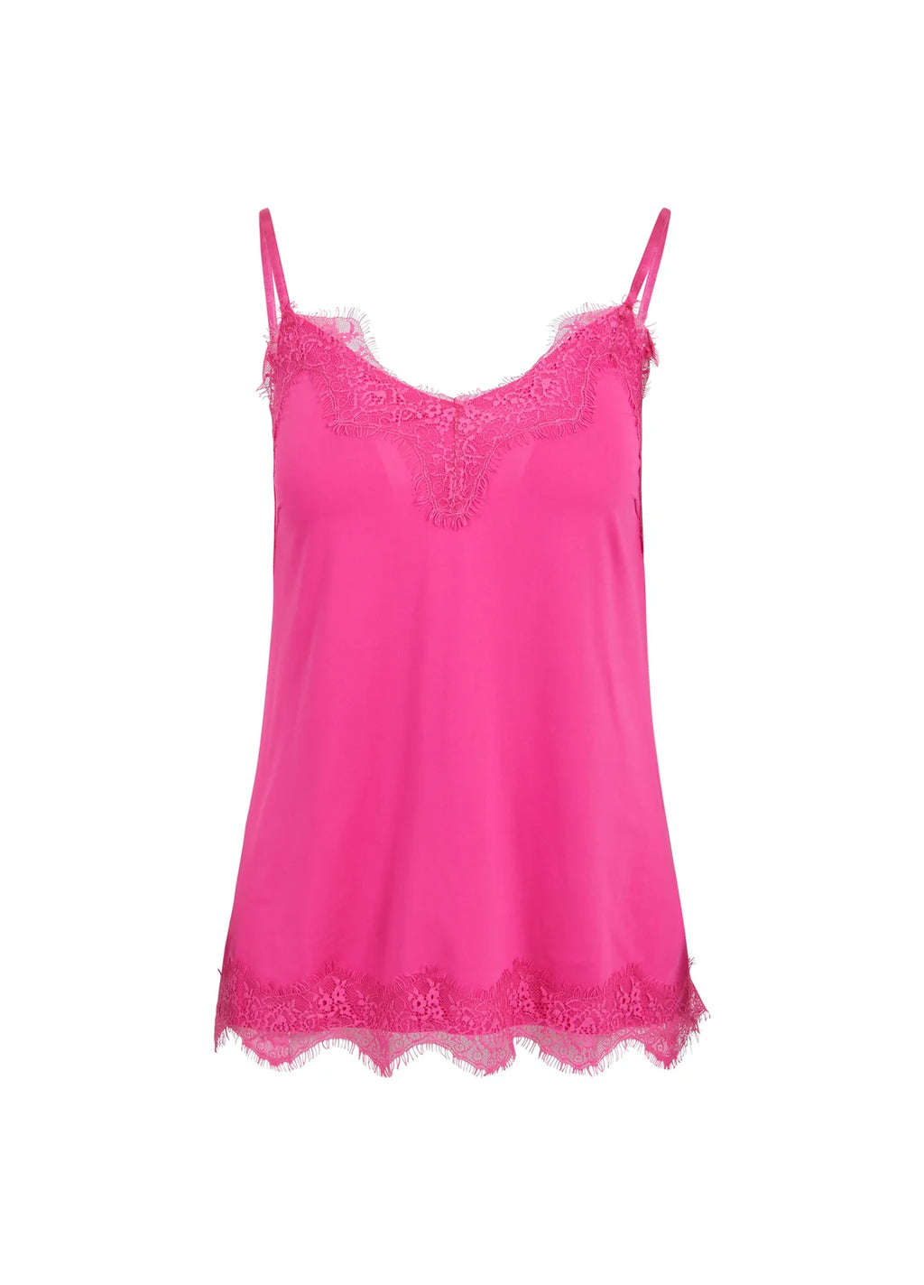 Rosie Lace Top - Hot Pink