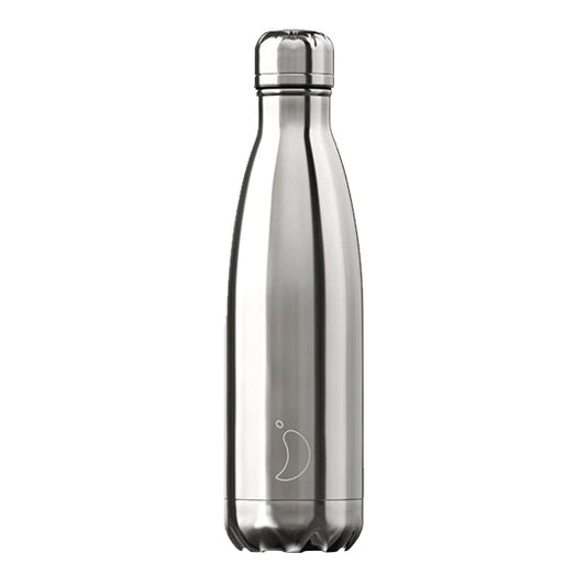 Chrome silver chilly bottle - 500ml