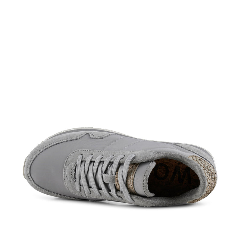 Nora lll Leather Trainers - Elephant