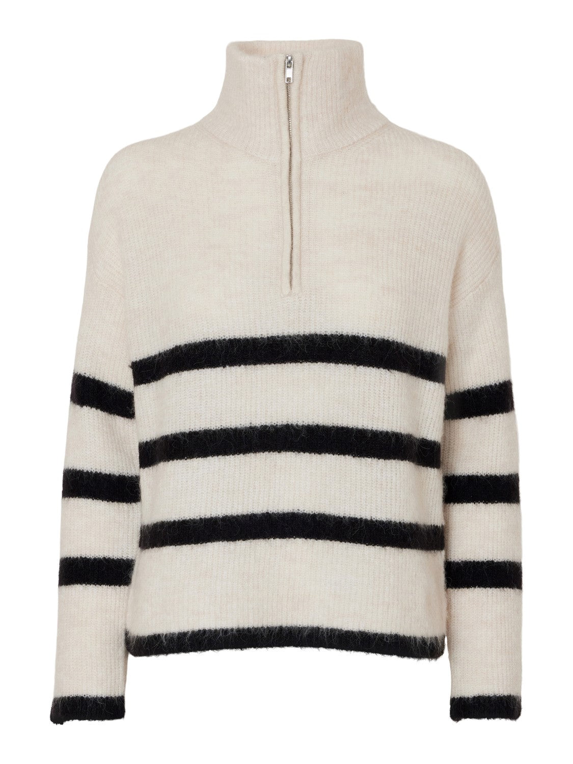 SLFMALINE LS KNIT HALF ZIP NOOS