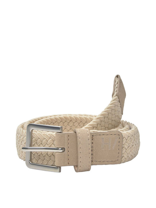 Beige Mens Woven Belt